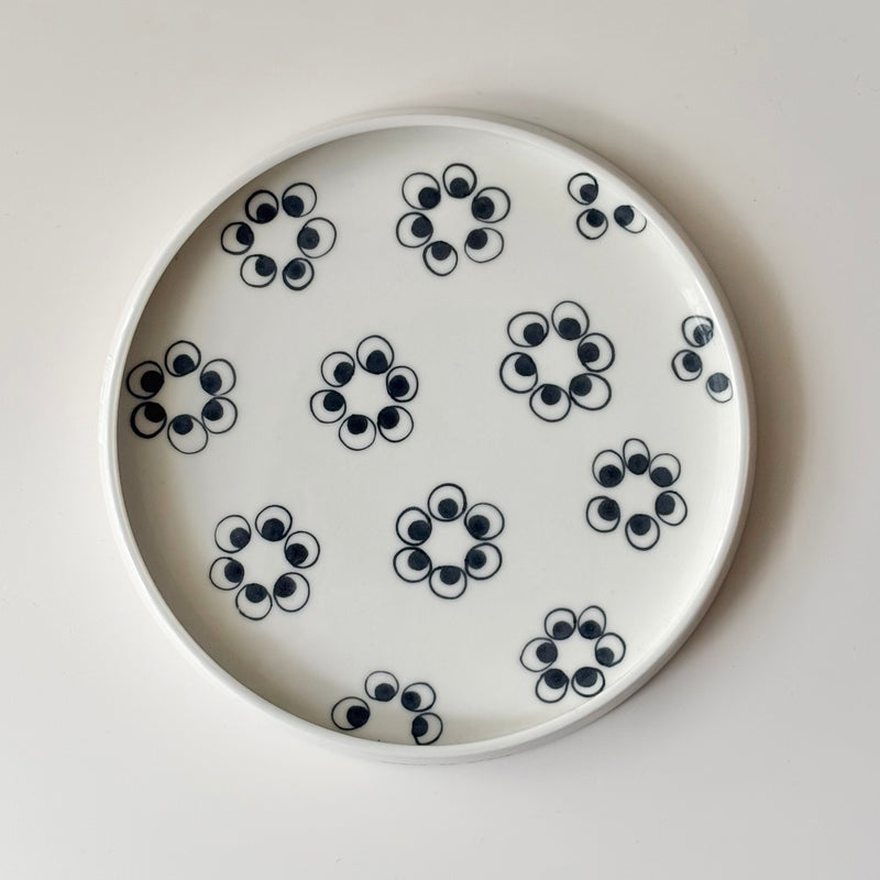 Anne Black （アンヌ・ブラック） Black is Black （ブラック・イズ・ブラック） plate 18cm │ 北欧ヴィンテージ デンマーク 食器 プレート 陶磁器