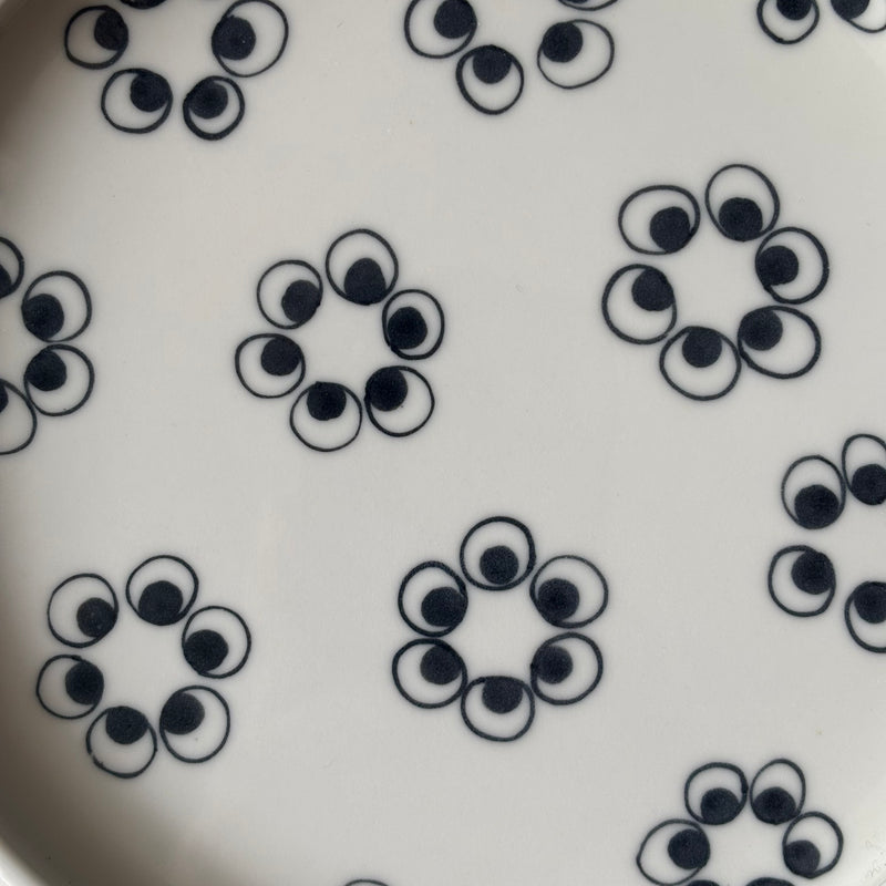 Anne Black （アンヌ・ブラック） Black is Black （ブラック・イズ・ブラック） plate 18cm │ 北欧ヴィンテージ デンマーク 食器 プレート 陶磁器