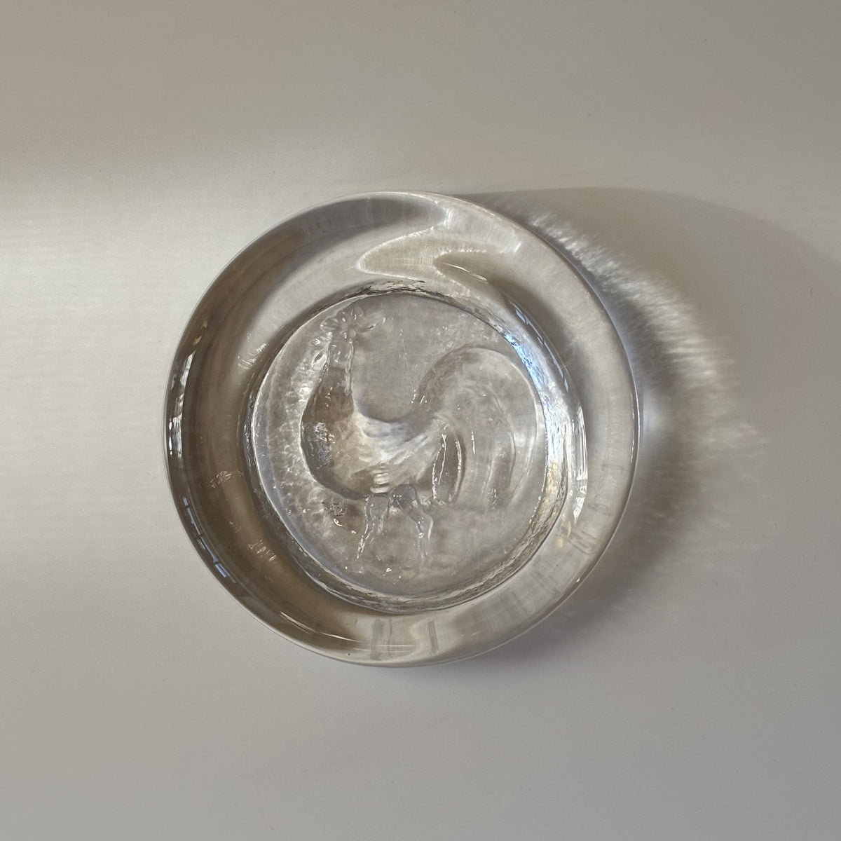 Boda （ボダ）Erik Höglund（エリック・ホグラン）ashtray clear bird │ 北欧 スウェーデン ヴィンテージ アッシュトレイ 鳥 クリア ガラス