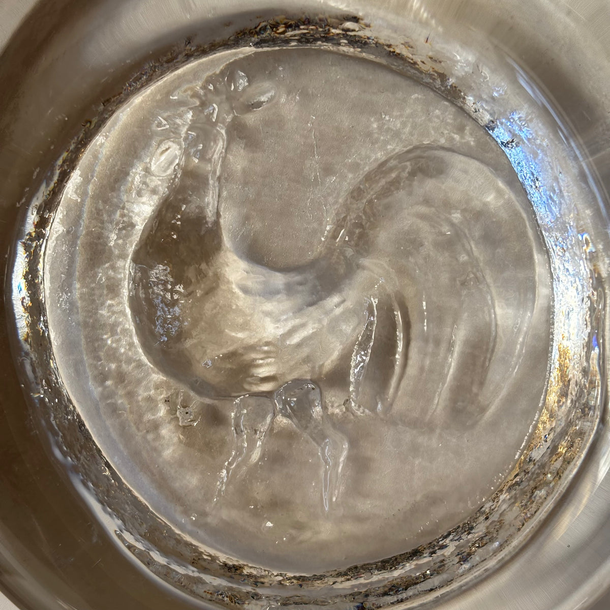 Boda （ボダ）Erik Höglund（エリック・ホグラン）ashtray clear bird │ 北欧 スウェーデン ヴィンテージ アッシュトレイ 鳥 クリア ガラス