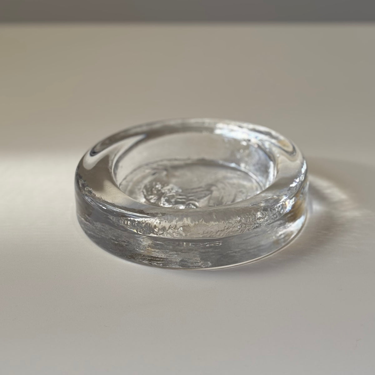 Boda （ボダ）Erik Höglund（エリック・ホグラン）ashtray clear bird │ 北欧 スウェーデン ヴィンテージ アッシュトレイ 鳥 クリア ガラス