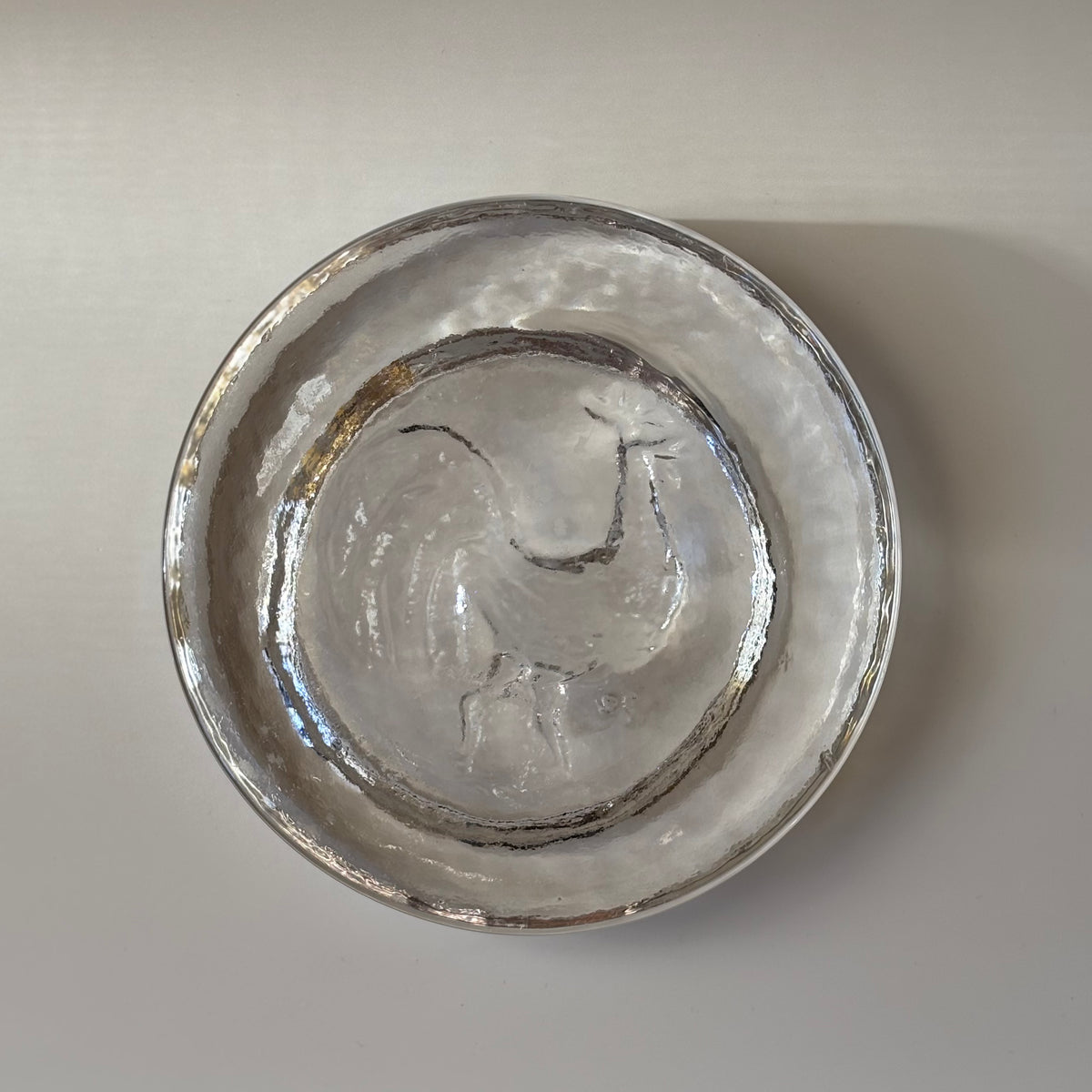 Boda （ボダ）Erik Höglund（エリック・ホグラン）ashtray clear bird │ 北欧 スウェーデン ヴィンテージ アッシュトレイ 鳥 クリア ガラス