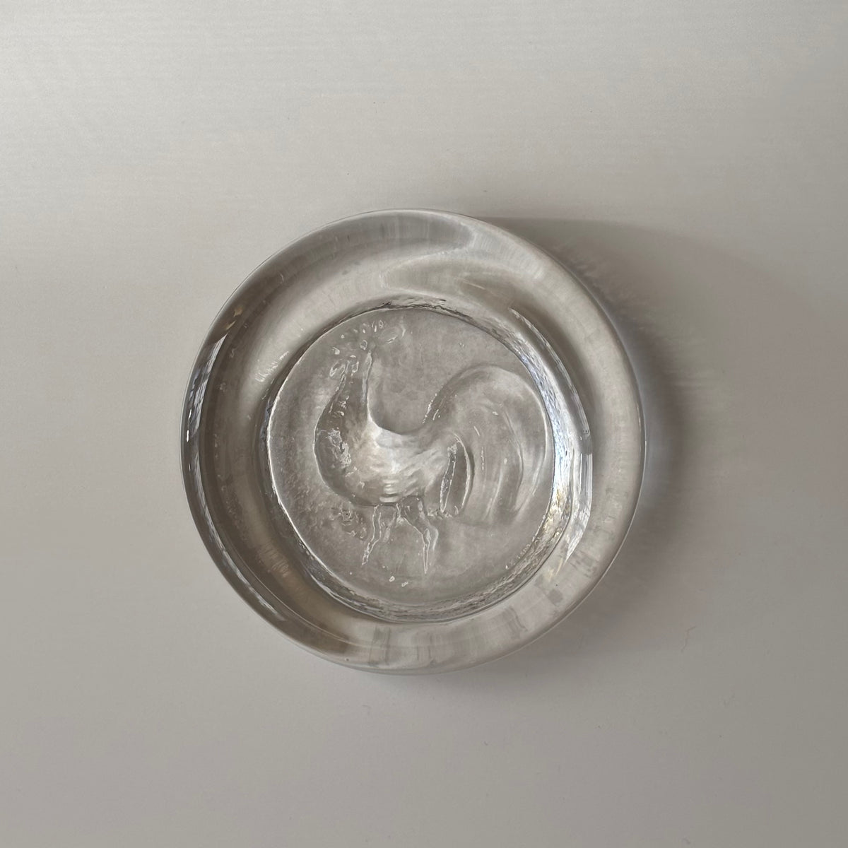Boda （ボダ）Erik Höglund（エリック・ホグラン）ashtray clear bird │ 北欧 スウェーデン ヴィンテージ アッシュトレイ 鳥 クリア ガラス