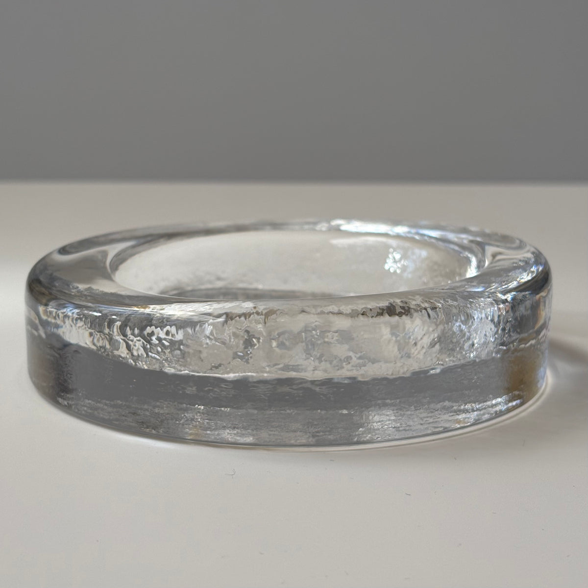 Boda （ボダ）Erik Höglund（エリック・ホグラン）ashtray clear bird │ 北欧 スウェーデン ヴィンテージ アッシュトレイ 鳥 クリア ガラス