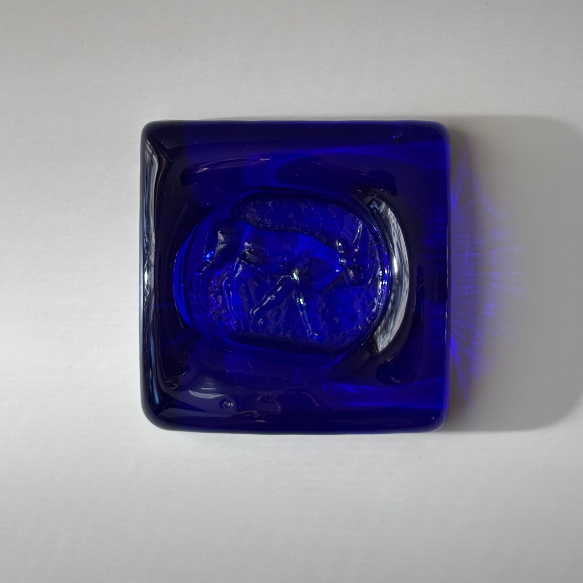 【北欧 スウェーデン ヴィンテージ】Boda （ボダ）Erik Höglund（エリック・ホグラン）ashtray blue cow