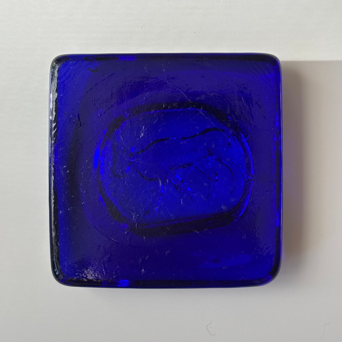 【北欧 スウェーデン ヴィンテージ】Boda （ボダ）Erik Höglund（エリック・ホグラン）ashtray blue cow