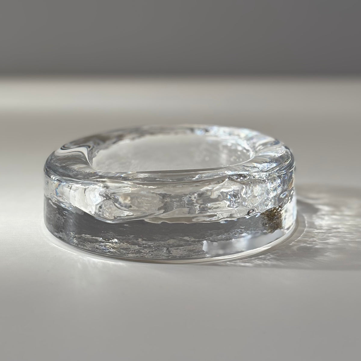 【北欧 スウェーデン ヴィンテージ】Boda （ボダ）Erik Höglund（エリック・ホグラン）ashtray clear cow