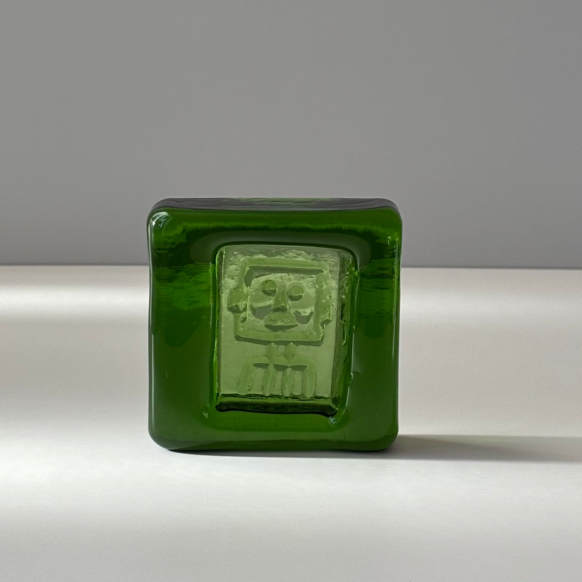 Boda （ボダ）Erik Höglund（エリック・ホグラン）ashtray green human │ 北欧 スウェーデン ヴィンテージ アッシュトレイ 人 グリーン ガラス 1775