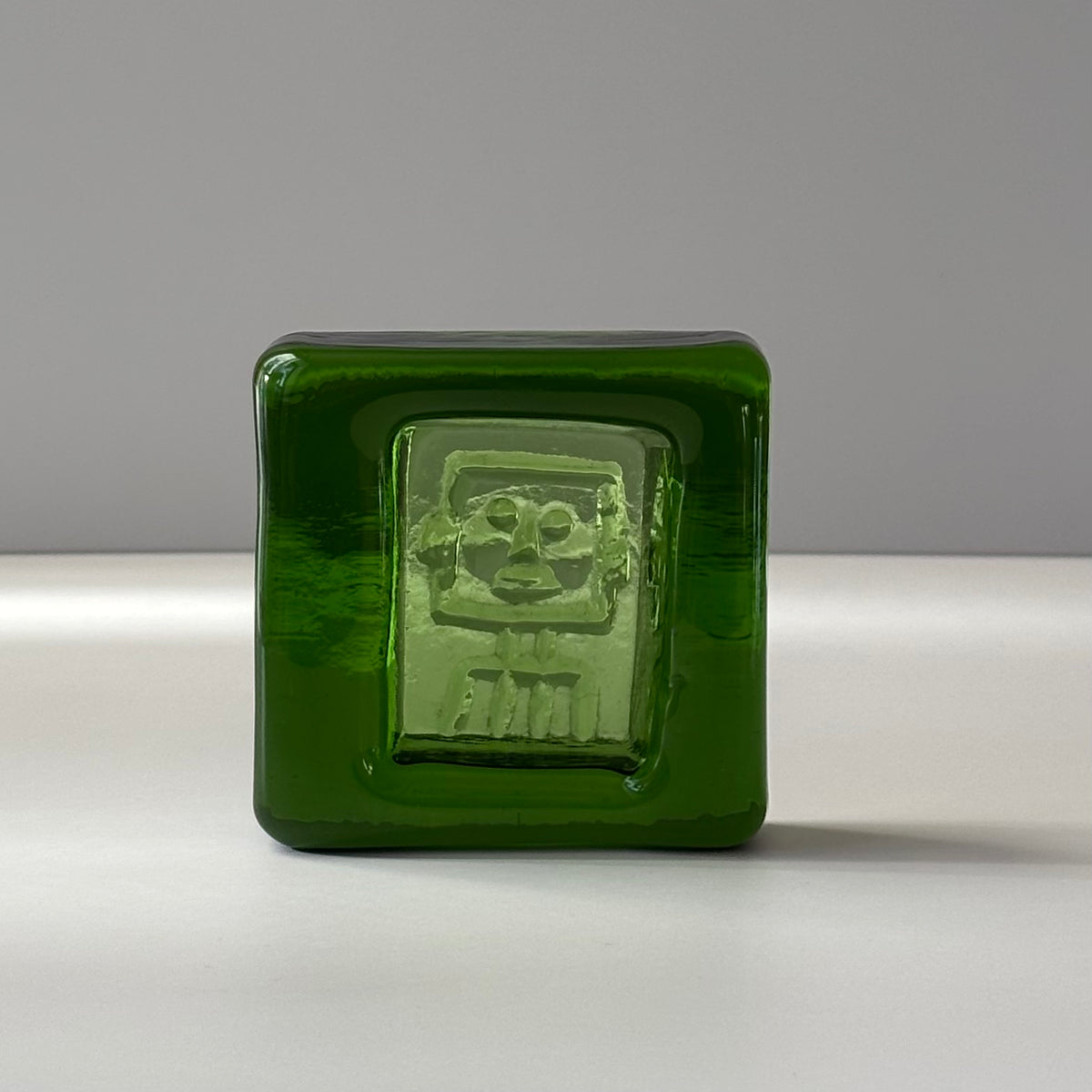 Boda （ボダ）Erik Höglund（エリック・ホグラン）ashtray green human │ 北欧 スウェーデン ヴィンテージ アッシュトレイ 人 グリーン ガラス 1775