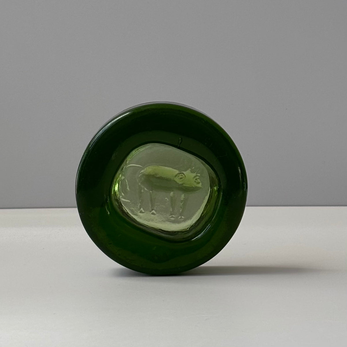 Boda （ボダ）Erik Höglund（エリック・ホグラン）ashtray green cat │ 北欧 スウェーデン ヴィンテージ アッシュトレイ 猫 グリーン ガラス 1776