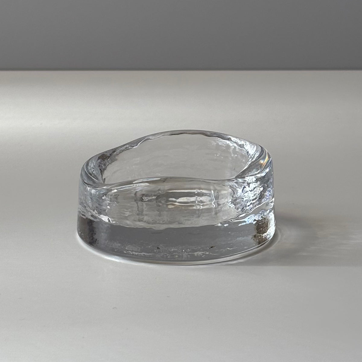 Boda （ボダ）Erik Höglund（エリック・ホグラン）ashtray clear cat │ 北欧 スウェーデン ヴィンテージ アッシュトレイ 猫 クリア ガラス 1778