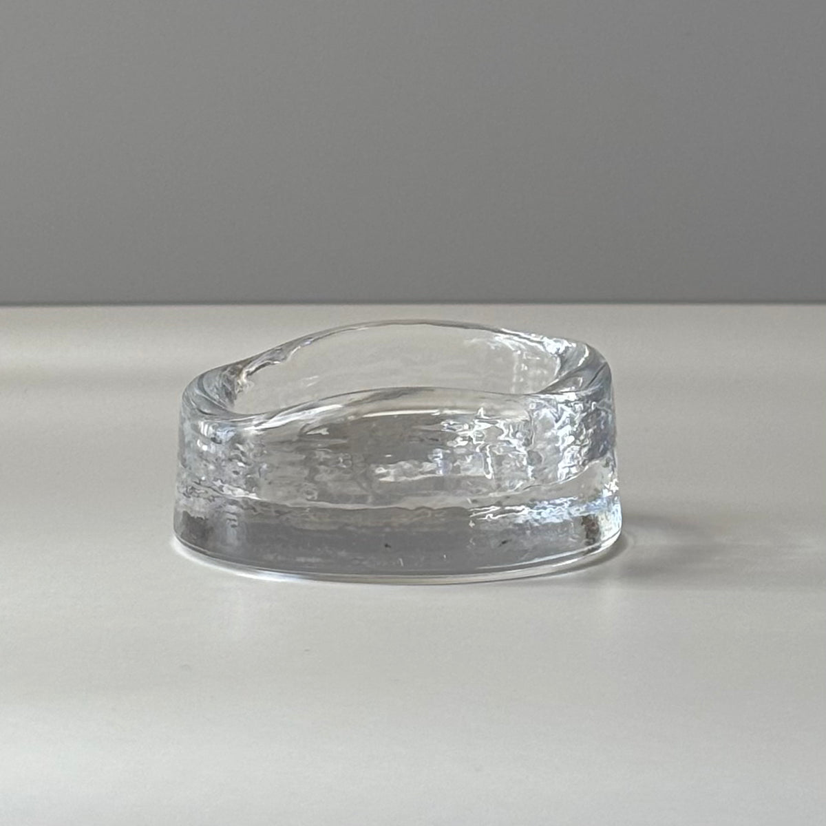Boda （ボダ）Erik Höglund（エリック・ホグラン）ashtray clear cat │ 北欧 スウェーデン ヴィンテージ アッシュトレイ 猫 クリア ガラス 1778