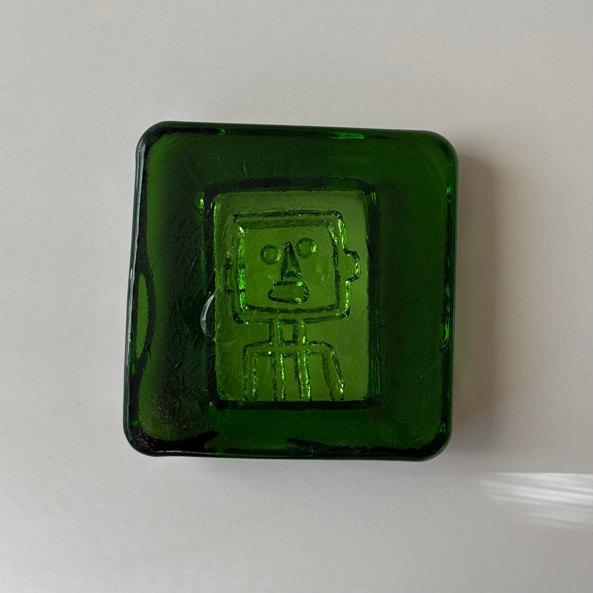 Boda （ボダ）Erik Höglund（エリック・ホグラン）ashtray green human │ 北欧 スウェーデン ヴィンテージ アッシュトレイ 人 グリーン ガラス 1781