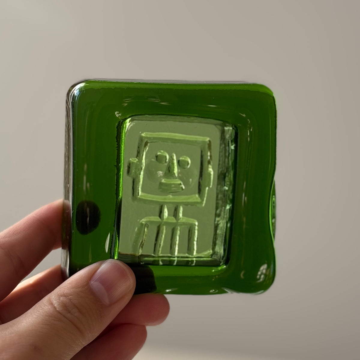 Boda （ボダ）Erik Höglund（エリック・ホグラン）ashtray green human │ 北欧 スウェーデン ヴィンテージ アッシュトレイ 人 グリーン ガラス 1781