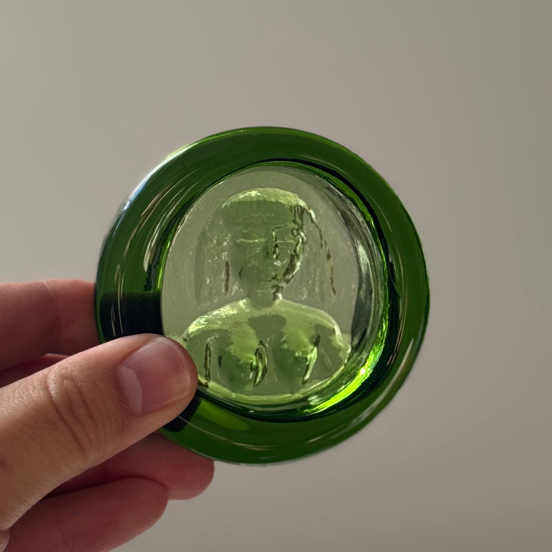 Boda（ボダ） 女性モチーフ アッシュトレイ グリーン 1784 / Erik Höglund ｜ 北欧ヴィンテージ スウェーデン