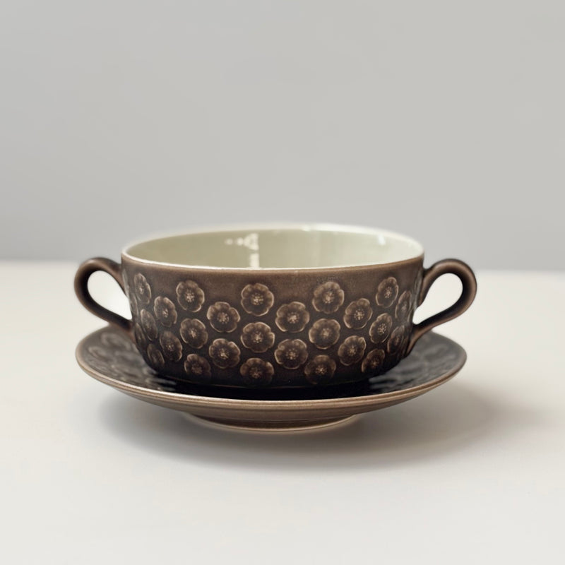 Jens.H.Quistgaard （イェンス・クイストゴー） Azur umbra （アズール アンブラ） soup cup saucer │ 北欧ヴィンテージ デンマーク 食器 スープカップ 陶磁器