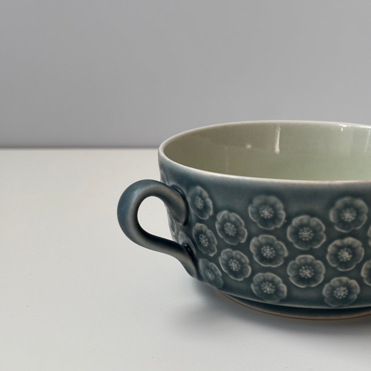 Jens.H.Quistgaard （イェンス・クイストゴー） Azur （アズール） soup cup saucer（蓋付き） │ 北欧ヴィンテージ デンマーク 食器 スープカップ 陶磁器