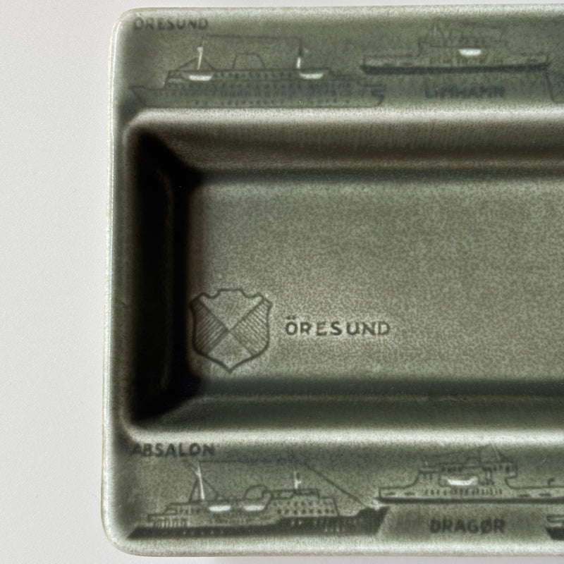 Rorstrand （ロールストランド） ashtray ferry  │ 北欧 スウェーデン ヴィンテージ アッシュトレイ 陶磁器