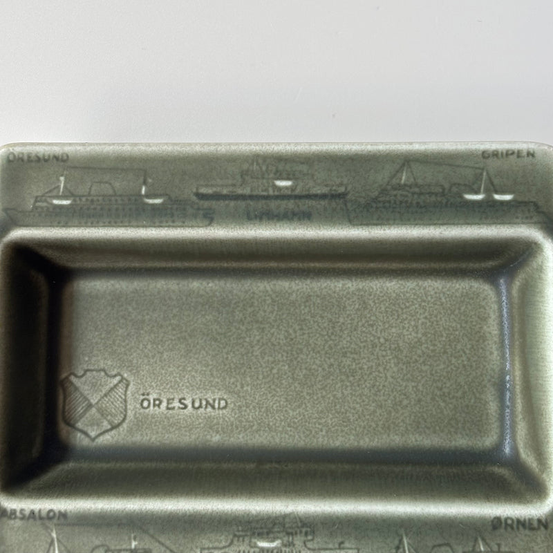 Rorstrand （ロールストランド） ashtray ferry  │ 北欧 スウェーデン ヴィンテージ アッシュトレイ 陶磁器