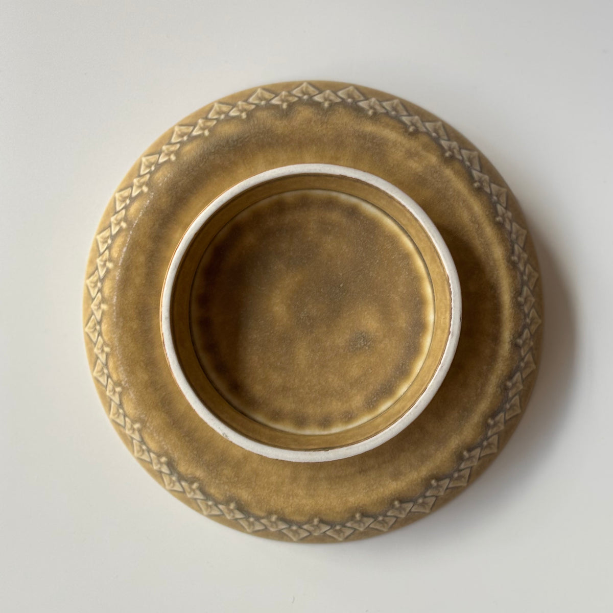 Jens.H.Quistgaard （イェンス・クイストゴー） Relief（レリーフ）cake stand │ 北欧ヴィンテージ デンマーク 食器 ケーキスタンド 陶磁器