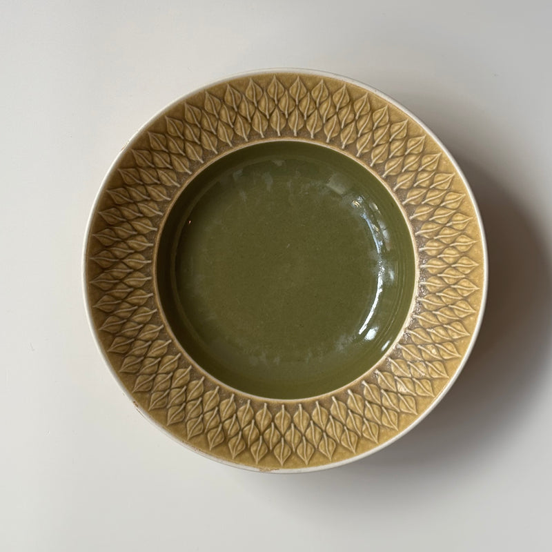 Jens.H.Quistgaard （イェンス・クイストゴー） Relief（レリーフ）deep plate green │ 北欧ヴィンテージ デンマーク 食器 プレート 陶磁器