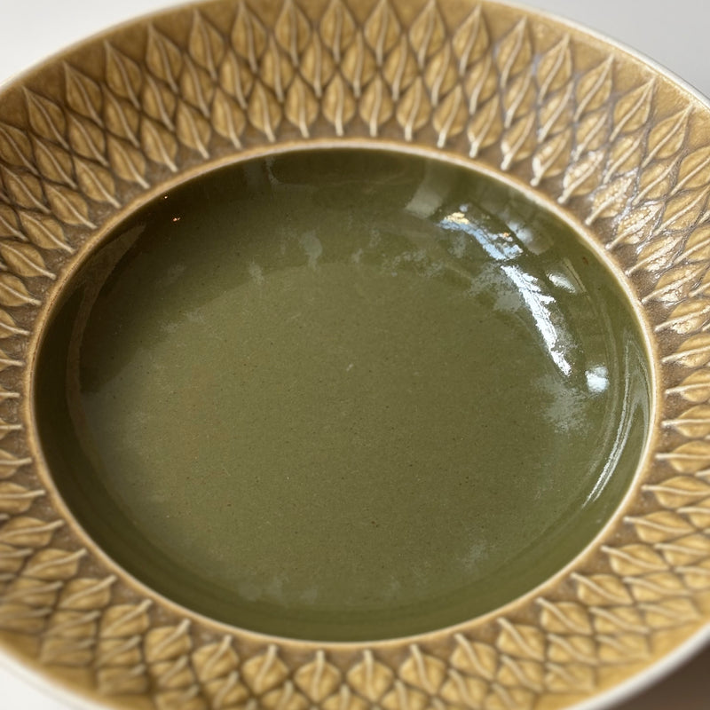 Jens.H.Quistgaard （イェンス・クイストゴー） Relief（レリーフ）deep plate green │ 北欧ヴィンテージ デンマーク 食器 プレート 陶磁器