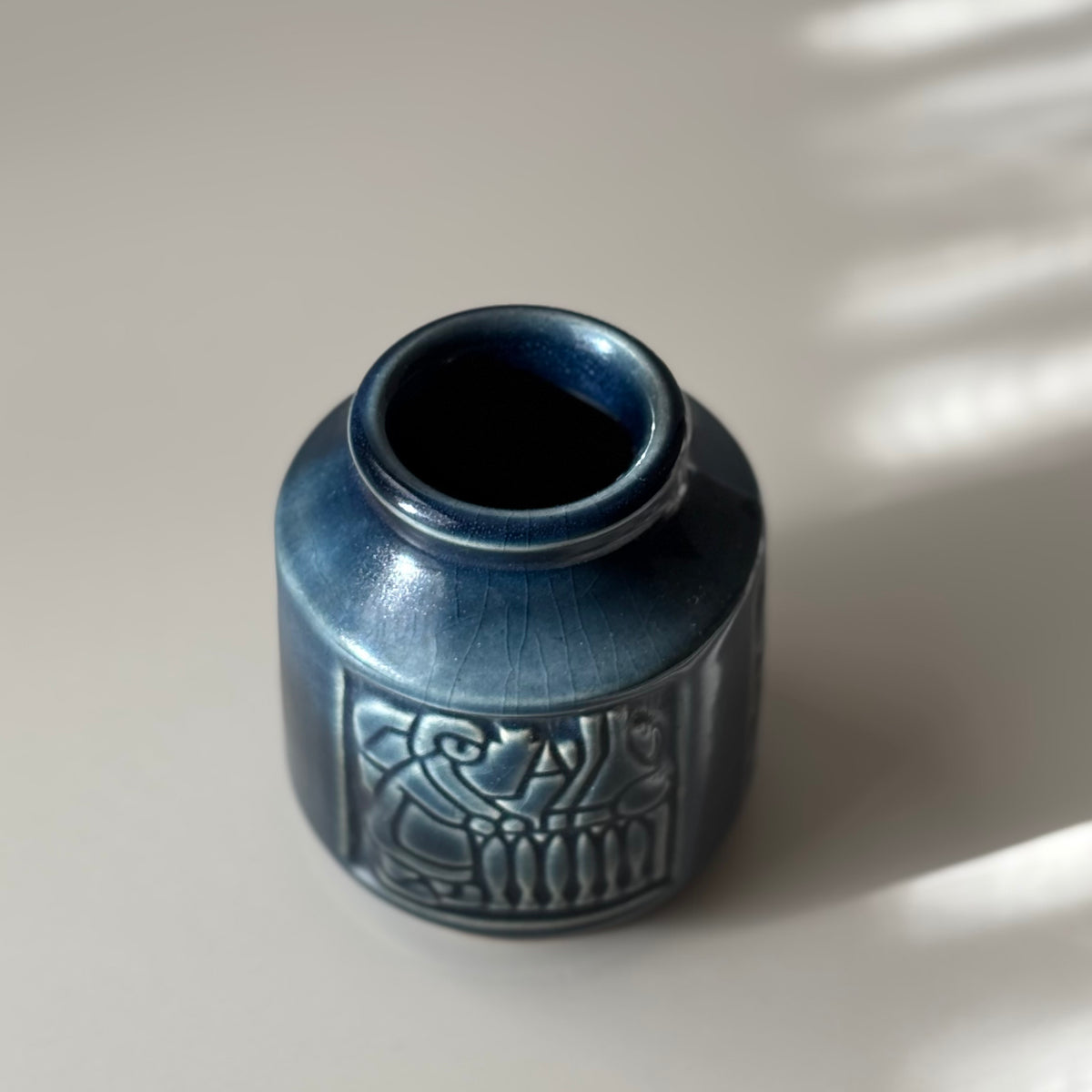 Michael Andersen&son （マイケル・アンダーセン） small vase blue │ 北欧ヴィンテージ デンマーク 花瓶 陶磁器