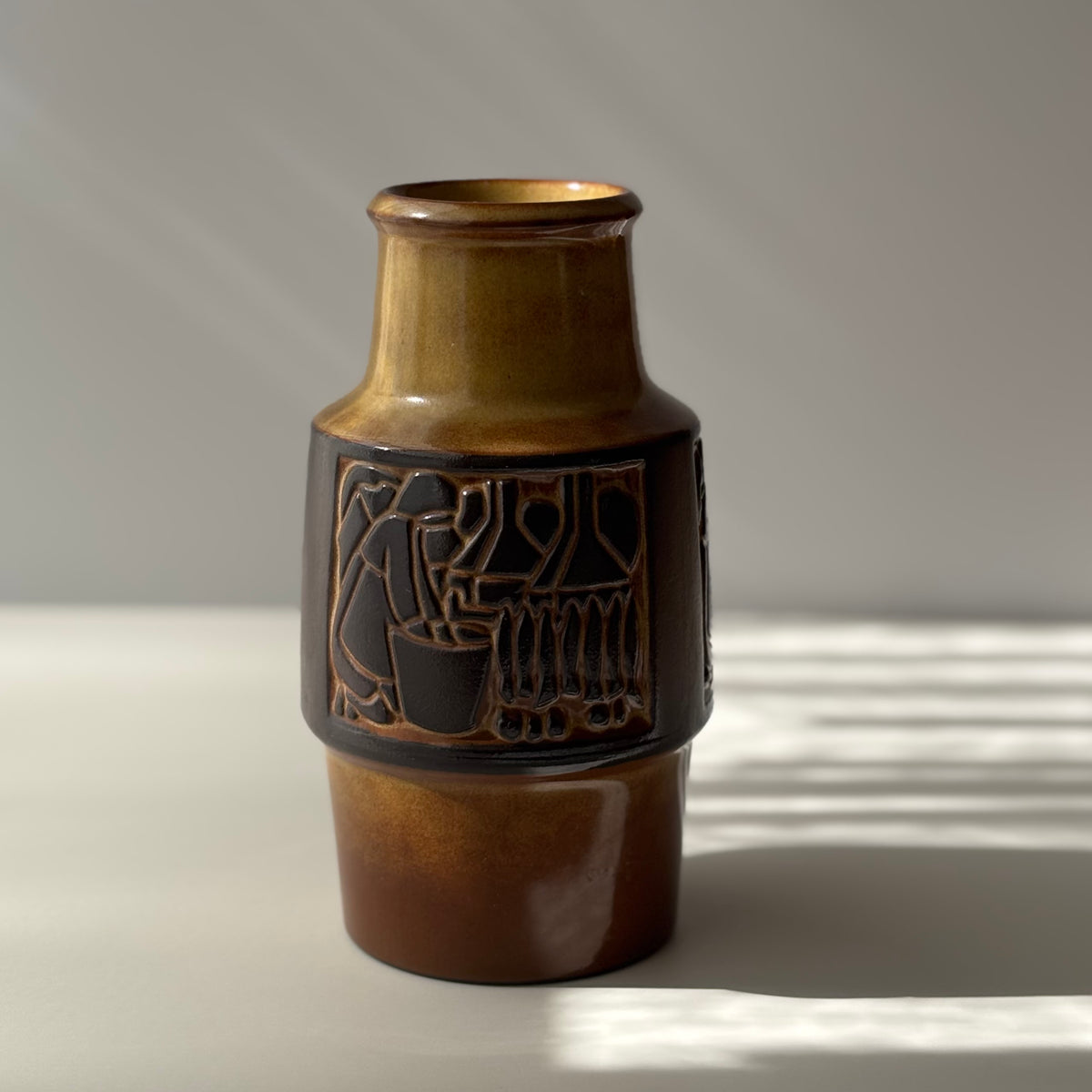 【北欧 デンマーク ヴィンテージ】Michael Andersen&son （マイケル・アンダーセン） vase large brown 1801
