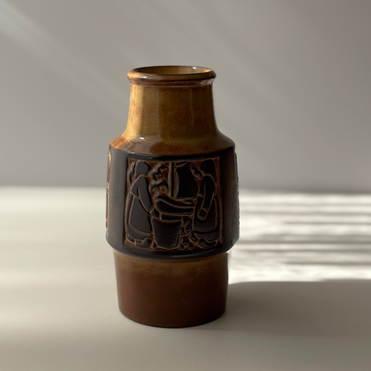 【北欧 デンマーク ヴィンテージ】Michael Andersen&son （マイケル・アンダーセン） vase large brown 1801