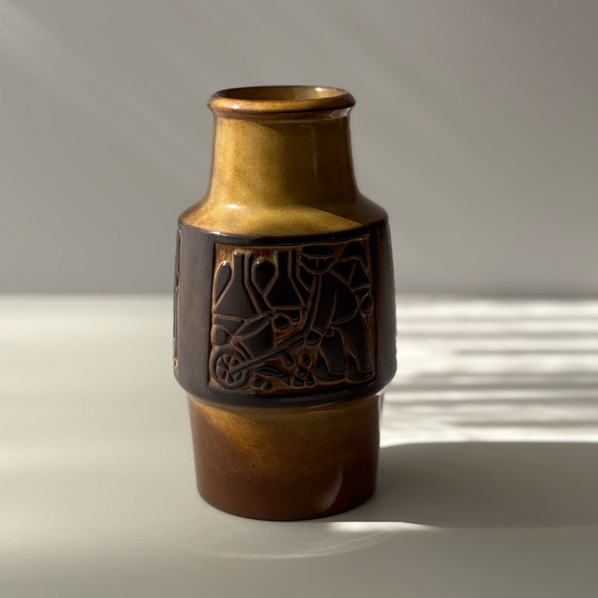 【北欧 デンマーク ヴィンテージ】Michael Andersen&son （マイケル・アンダーセン） vase large brown 1801