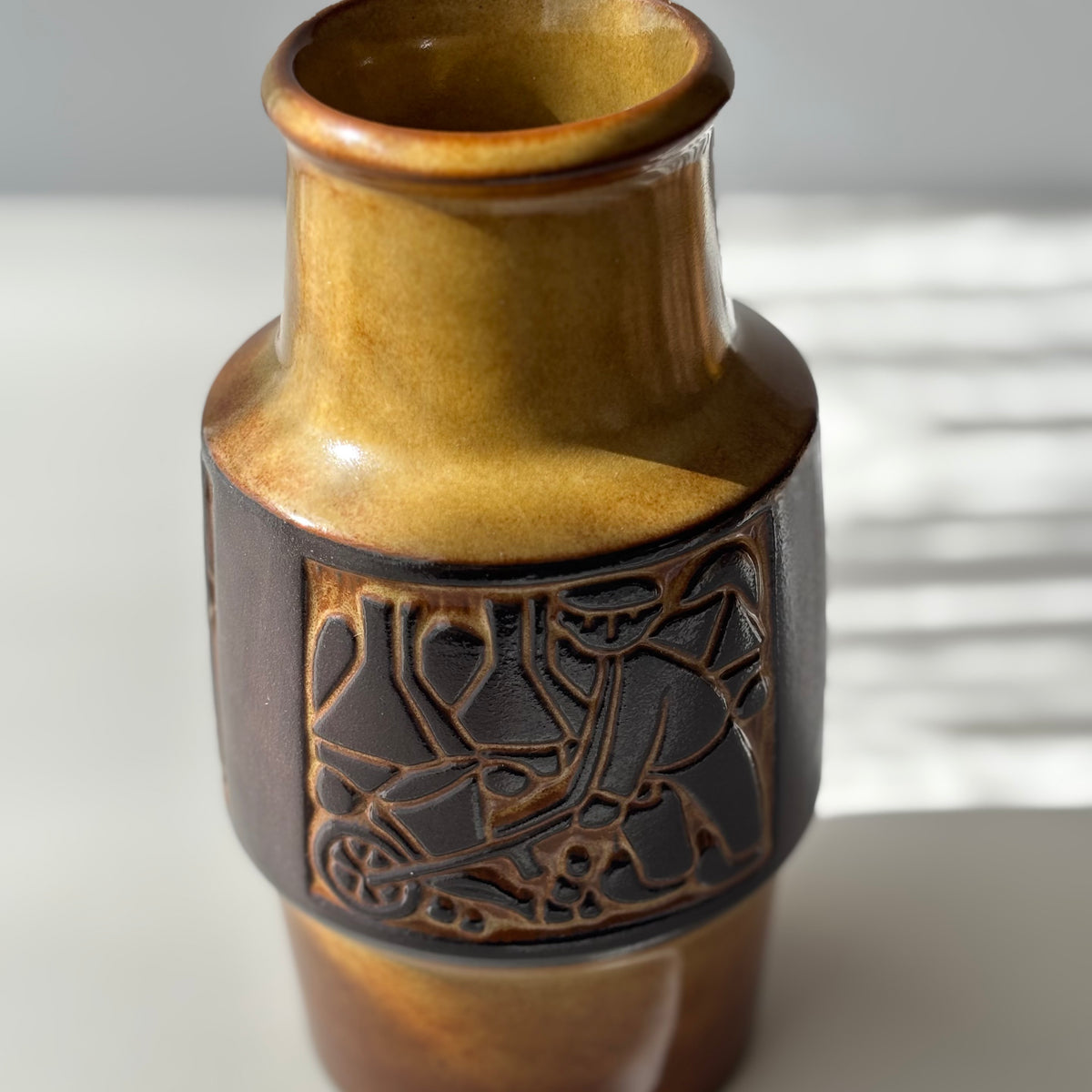 【北欧 デンマーク ヴィンテージ】Michael Andersen&son （マイケル・アンダーセン） vase large brown 1801