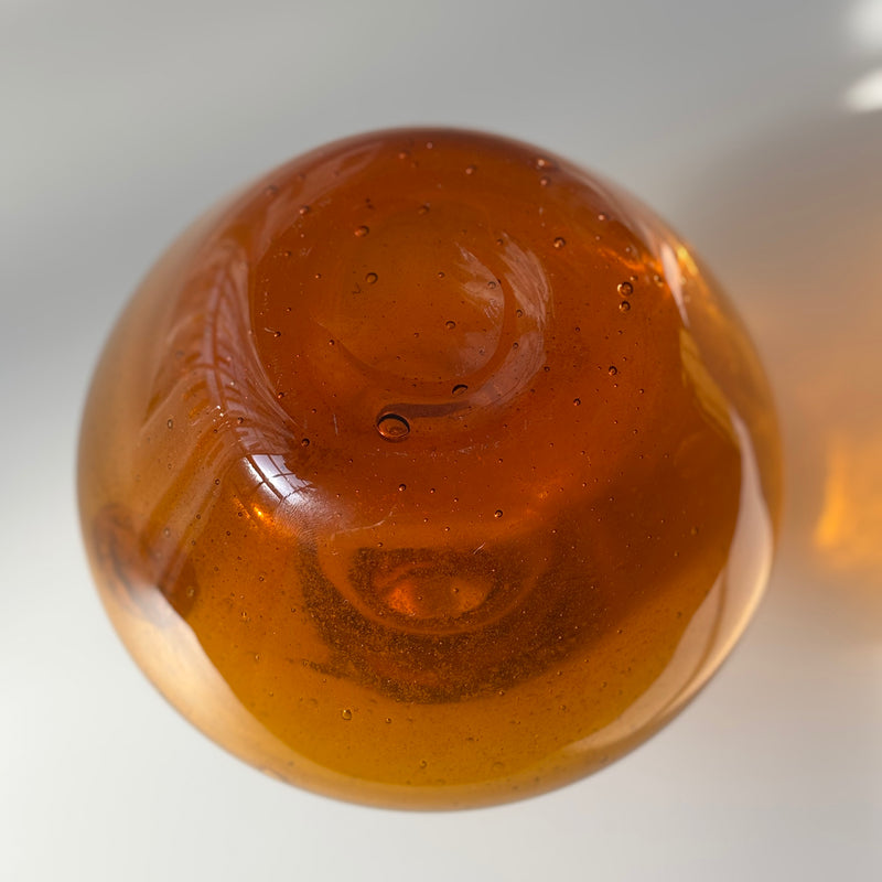 Boda（ボダ） フラワーベース アンバー H14cm / Erik Höglund ｜ 北欧ヴィンテージ スウェーデン