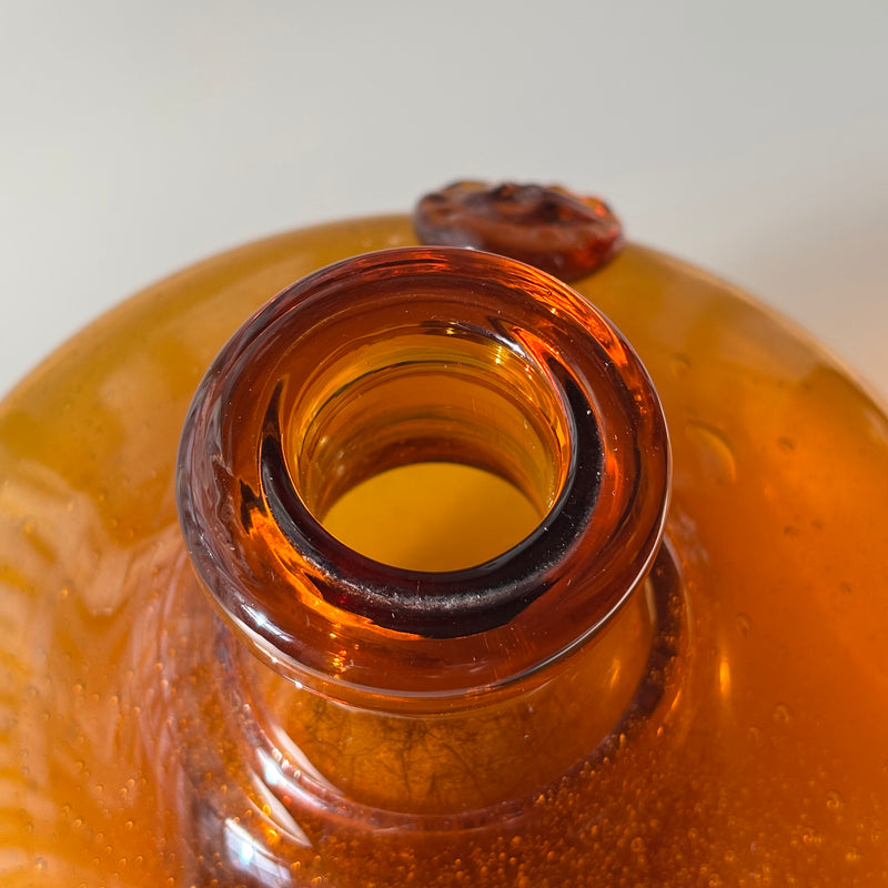 Boda（ボダ） フラワーベース アンバー H14cm / Erik Höglund ｜ 北欧ヴィンテージ スウェーデン