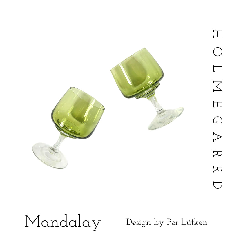 Holmegaard （ホルムガード） Mandalay（マンダレー） white wine glass │ 北欧ヴィンテージ デンマーク 食器 ワイングラス