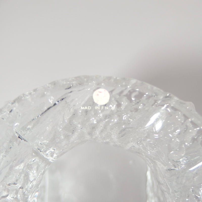 iittala（イッタラ）Timo Sarpaneva（ティモ・サルパネヴァ）Crocus（クロッカス）vase │ 北欧 フィンランド ヴィンテージ 花瓶 クリアガラス