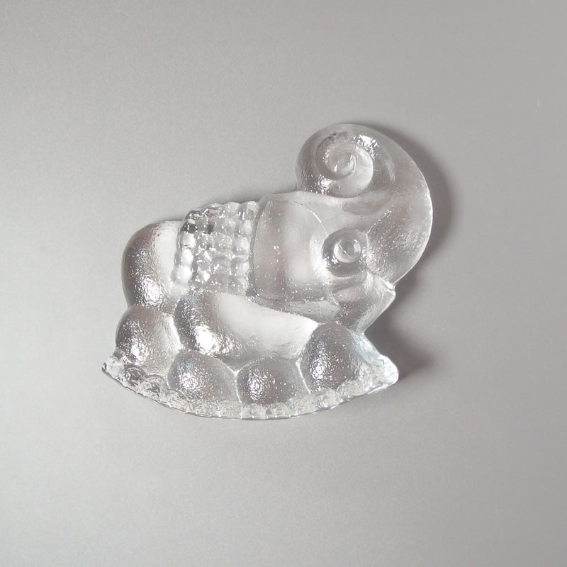 Skurf （スクルーフ） glass elephant │ 北欧 スウェーデン ヴィンテージ ガラスオブジェ エレファント