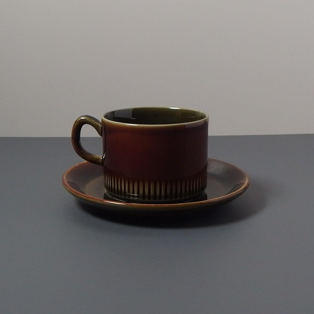 【北欧 ヴィンテージ】Gefle（ゲフレ） Oliv（オリーブ） coffee cup