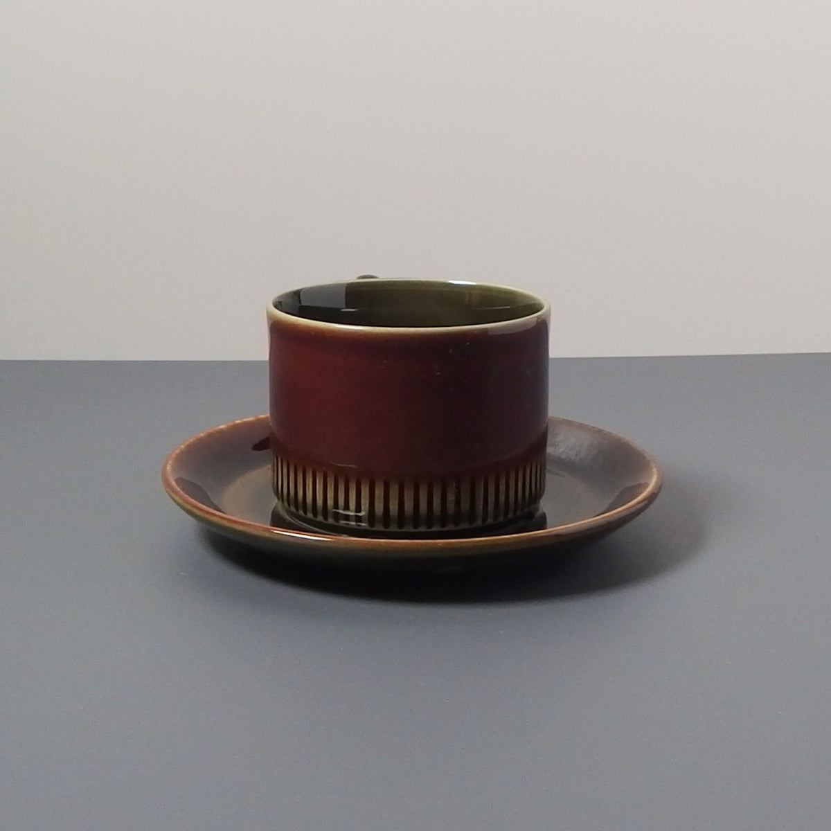 【北欧 ヴィンテージ】Gefle（ゲフレ） Oliv（オリーブ） coffee cup