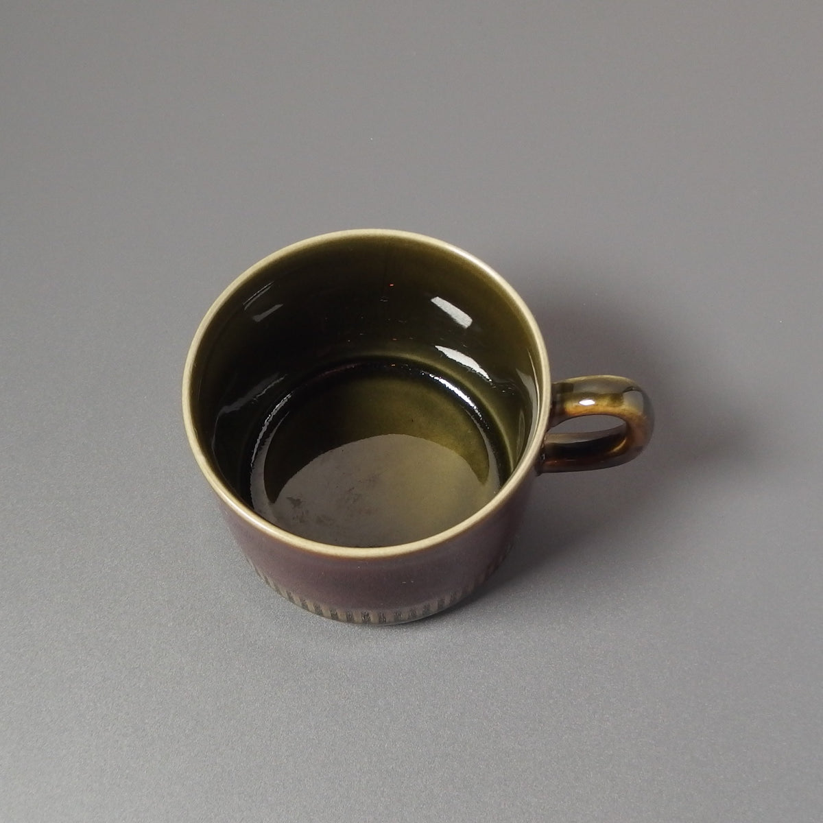 【北欧 ヴィンテージ】Gefle（ゲフレ） Oliv（オリーブ） coffee cup
