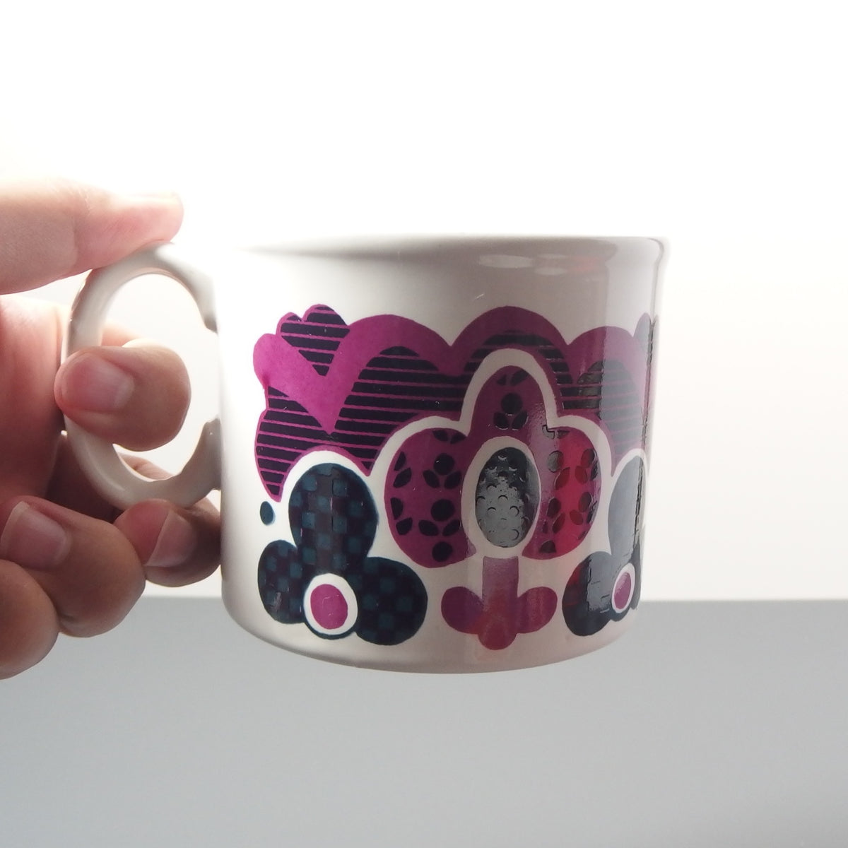 Staffordshire （スタッフォードシャー）flower mug │ イギリス ヴィンテージ マグカップ 陶磁器