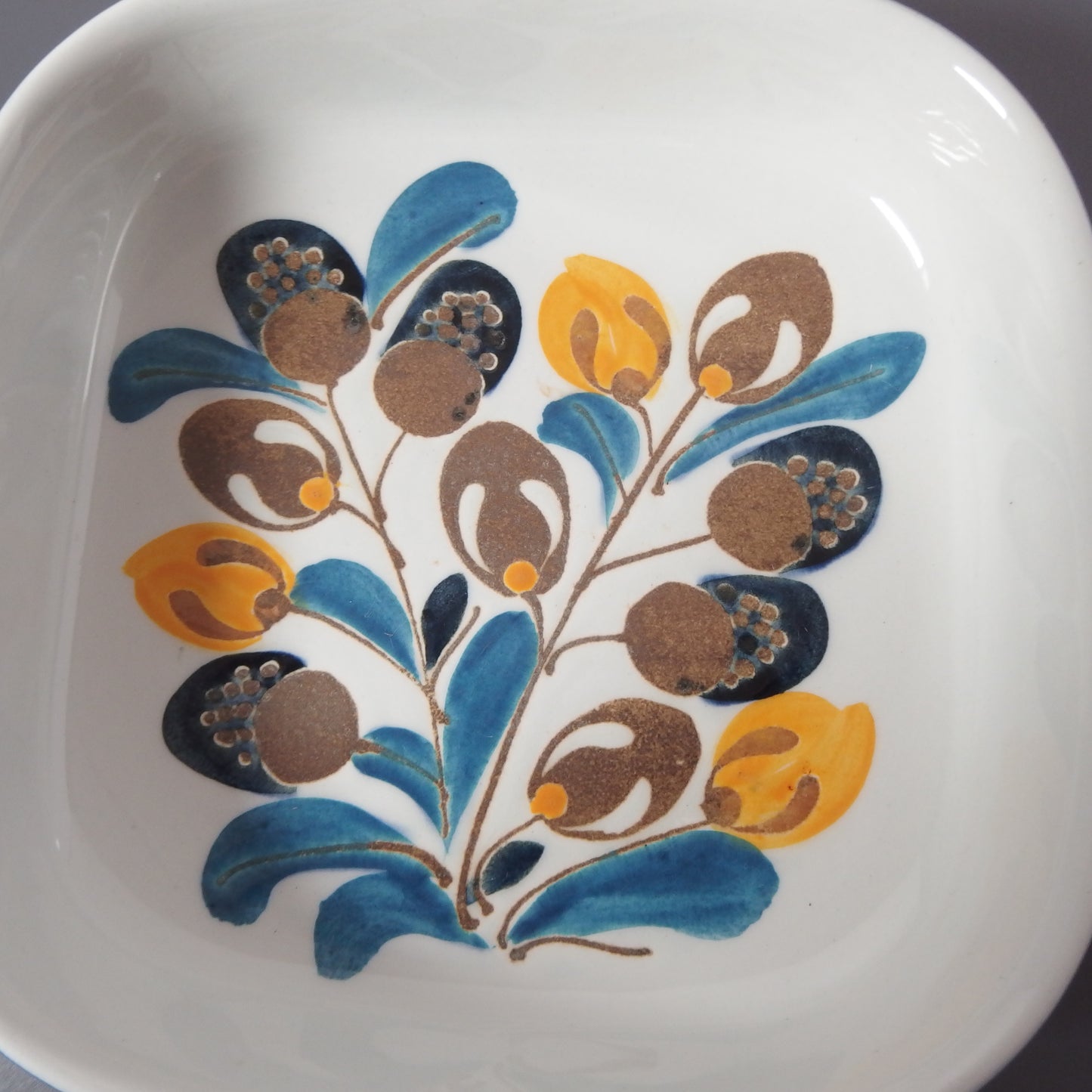 【北欧 ヴィンテージ】Royal copenhagen （ロイヤルコペンハーゲン） Baca （バッカ）square plate