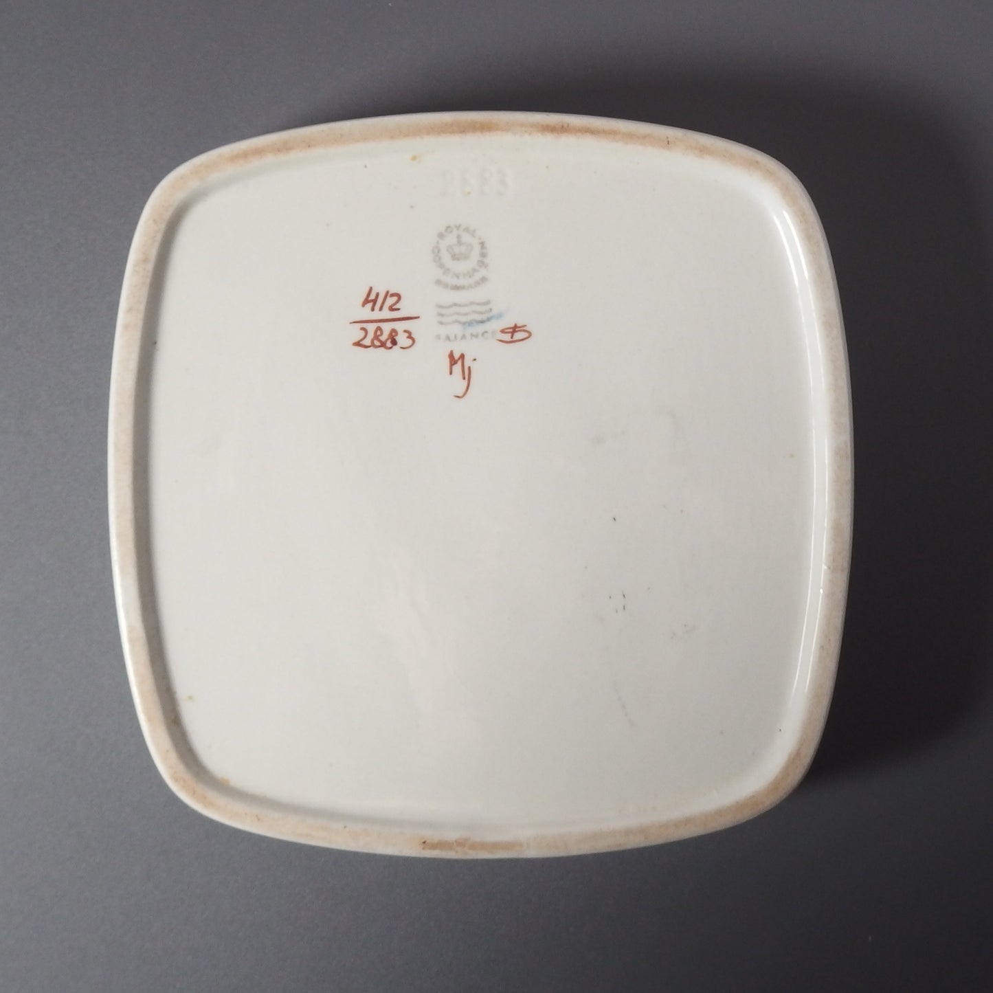 【北欧 ヴィンテージ】Royal copenhagen （ロイヤルコペンハーゲン） Tenera （テネラ）square plate