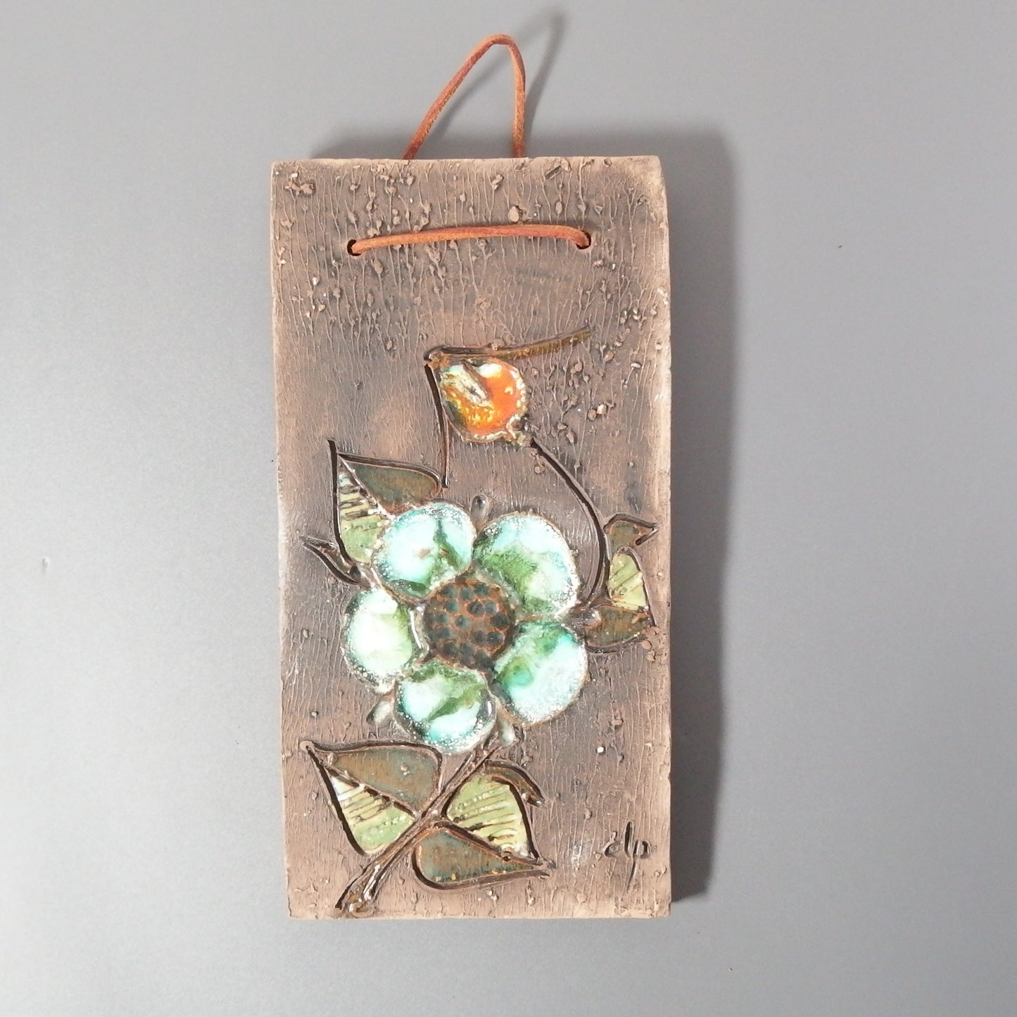 【北欧 ヴィンテージ】Tilgmans Keramik （ティルグマンズ ケラミック） wall plate flower