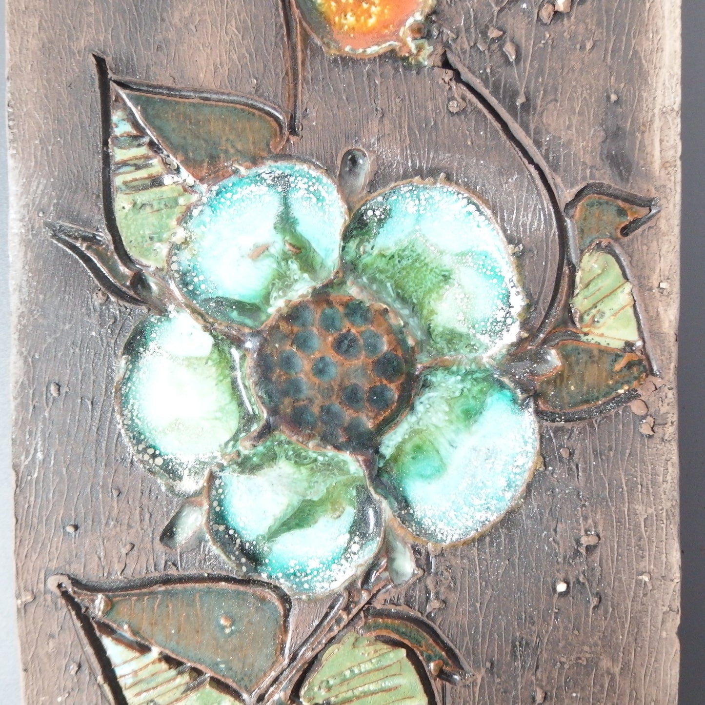 【北欧 ヴィンテージ】Tilgmans Keramik （ティルグマンズ ケラミック） wall plate flower