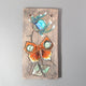【北欧 ヴィンテージ】Tilgmans Keramik （ティルグマンズ ケラミック） wall plate butterfly