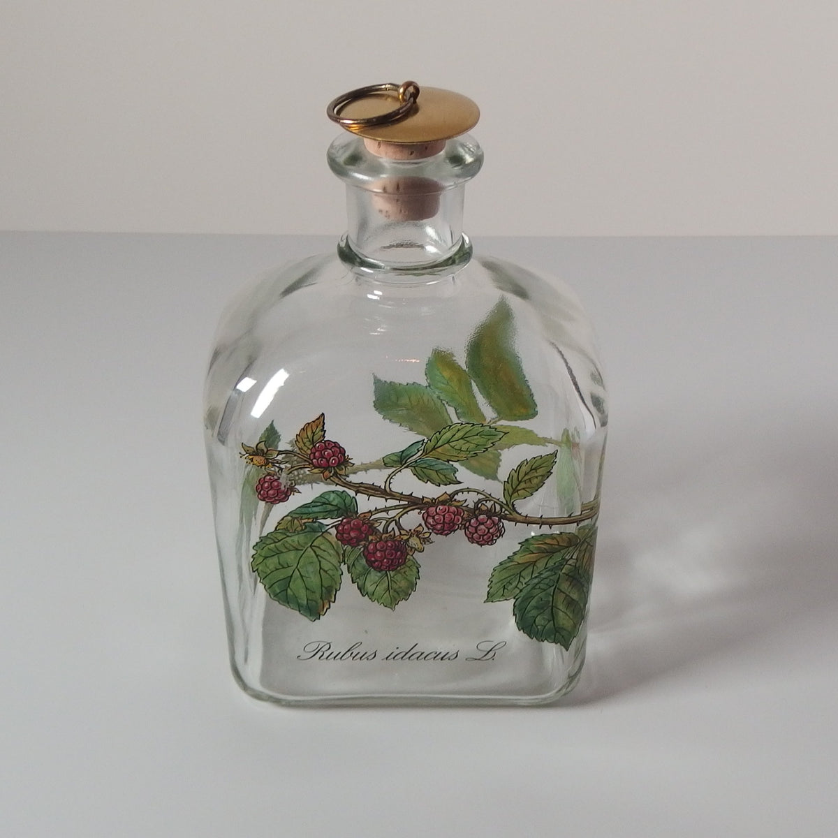 【北欧 デンマーク ヴィンテージ】Holmegaard （ホルムガード） liqueur bottle raspberry