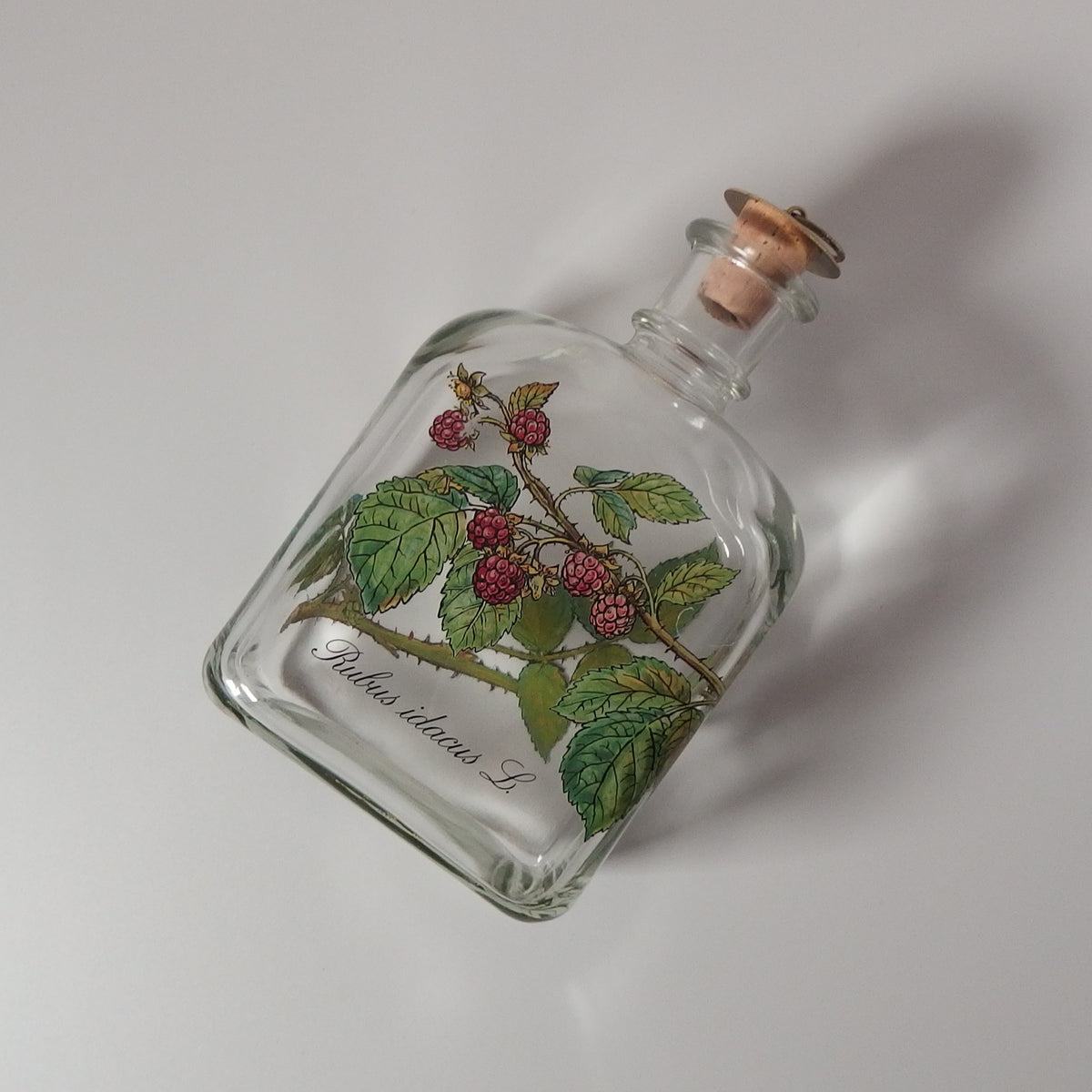 【北欧 デンマーク ヴィンテージ】Holmegaard （ホルムガード） liqueur bottle raspberry