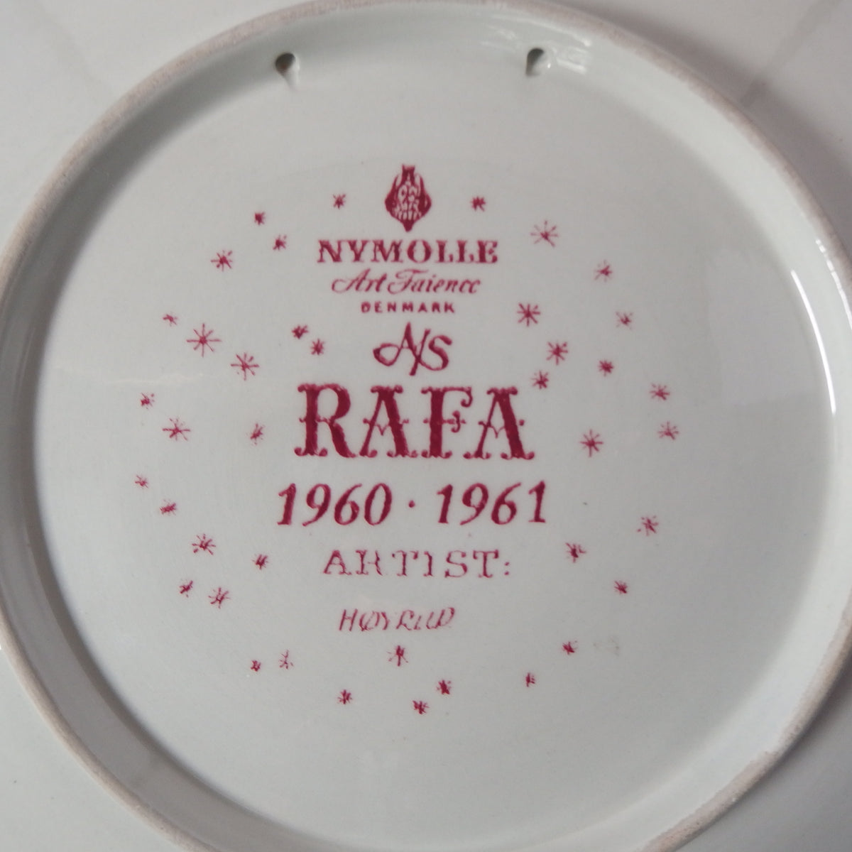 Nymølle（二モーレ） christmas plate │ 北欧ヴィンテージ デンマーク 食器 クリスマスプレート 陶磁器