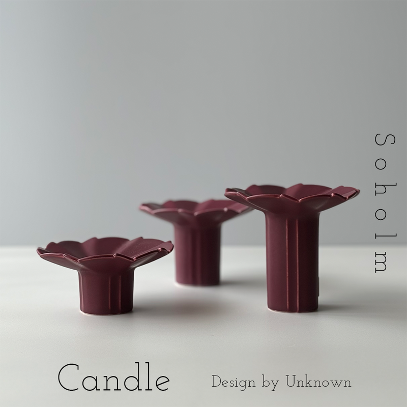 Soholm （スーホルム） candle holder swirl │ 北欧ヴィンテージ デンマーク キャンドルスタンド 陶磁器