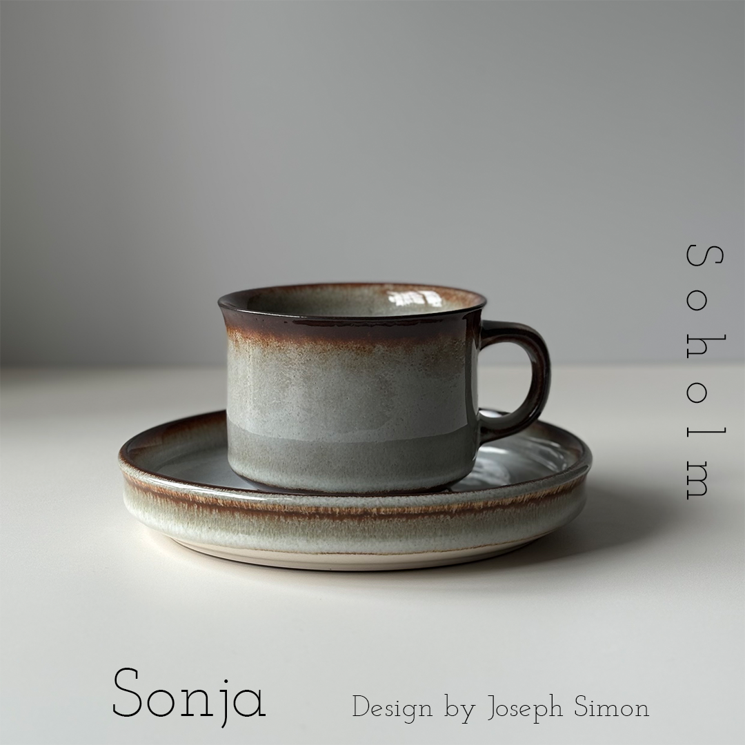 Soholm（スーホルム） Sonja（ソニア） tea cup saucer │ 北欧ヴィンテージ デンマーク 食器 コーヒーカップ 陶磁器